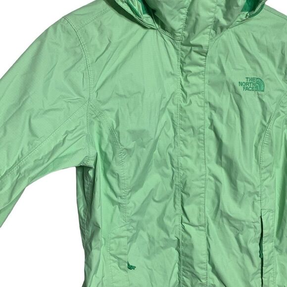 THE NORTH FACE Lime Green Hyvent Windbreaker Rain Jacket - Picture 8 of 12